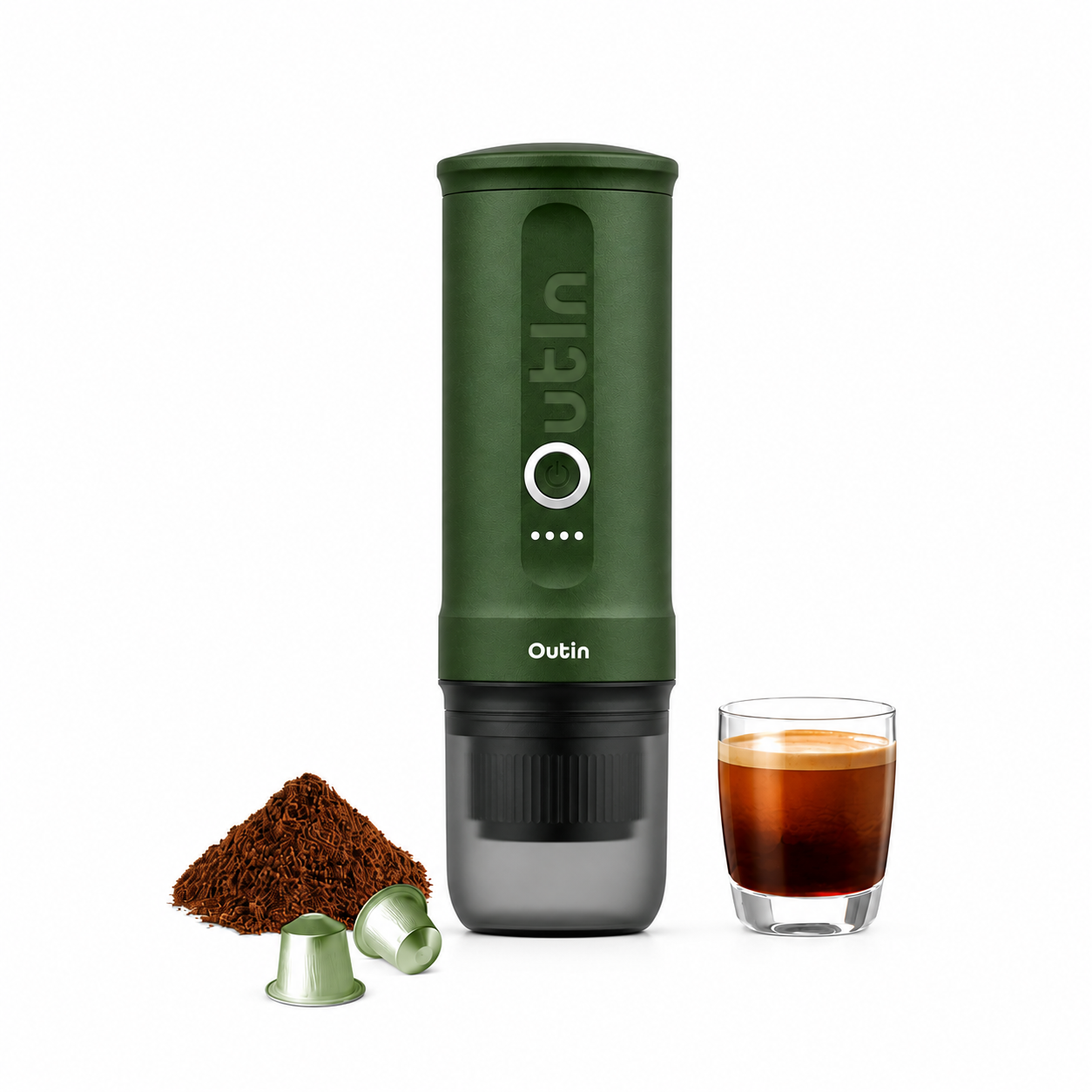Máquina de Café Expresso Portátil + 5 Capsulas de Brinde