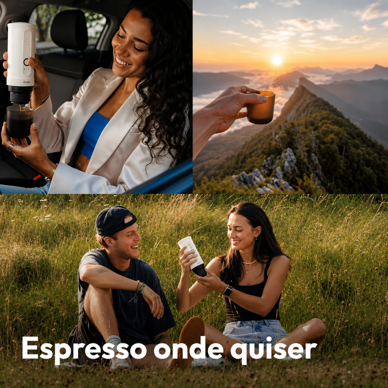 Máquina de Café Expresso Portátil + 5 Capsulas de Brinde
