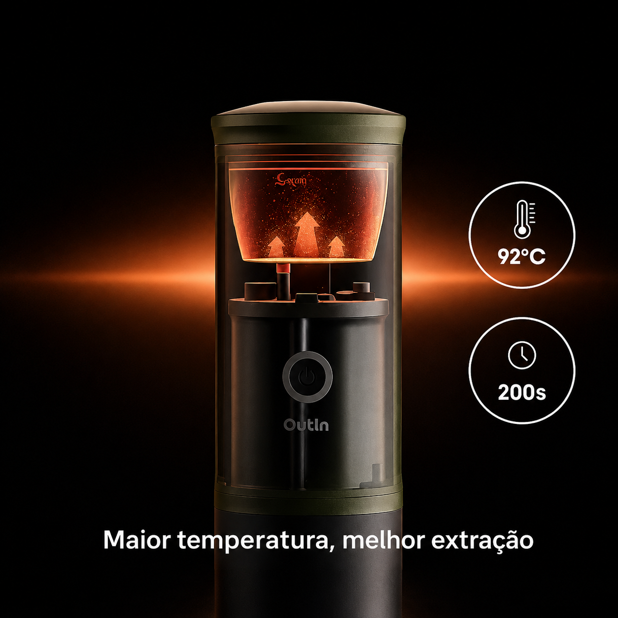 Máquina de Café Expresso Portátil + 5 Capsulas de Brinde