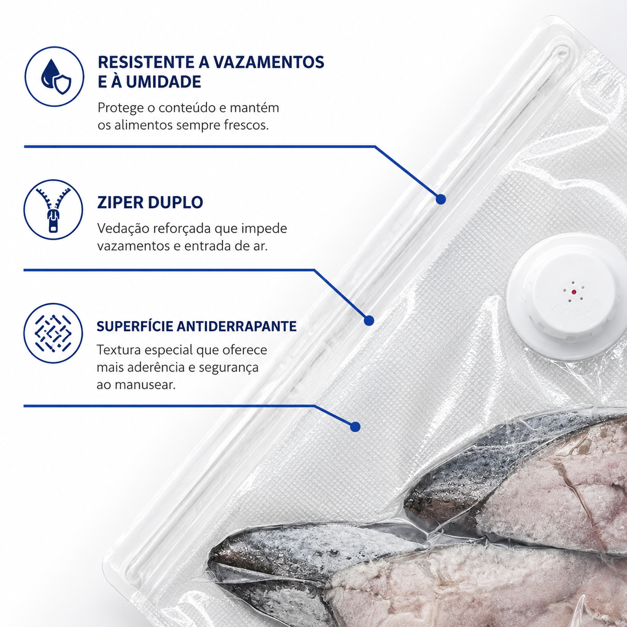 Máquina Seladora a Vácuo Aerador à Prova D'água 2 em 1