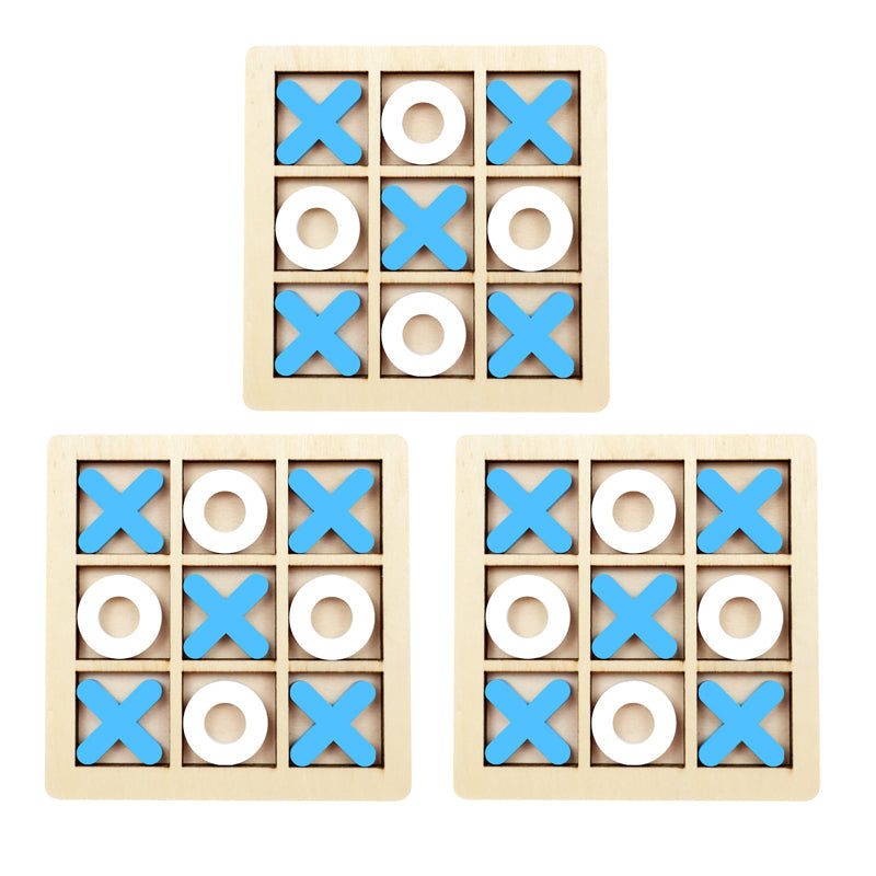 Jogo da Velha Montessori em Madeira – Brinquedo Educativo de Raciocínio para Crianças – Compre 2 Leve 3