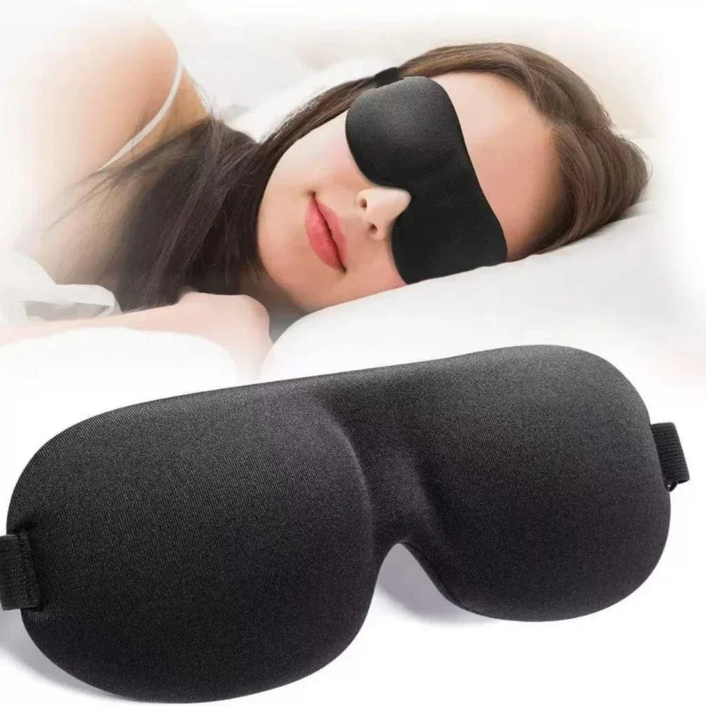 Máscara de Dormir Anatômica 3D com Espuma Zero Pressão