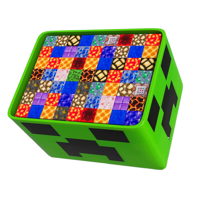 Blocos Magnéticos de Montagem Infantil estilo Minecraft – Conjunto Educativo com Caixa de Armazenamento