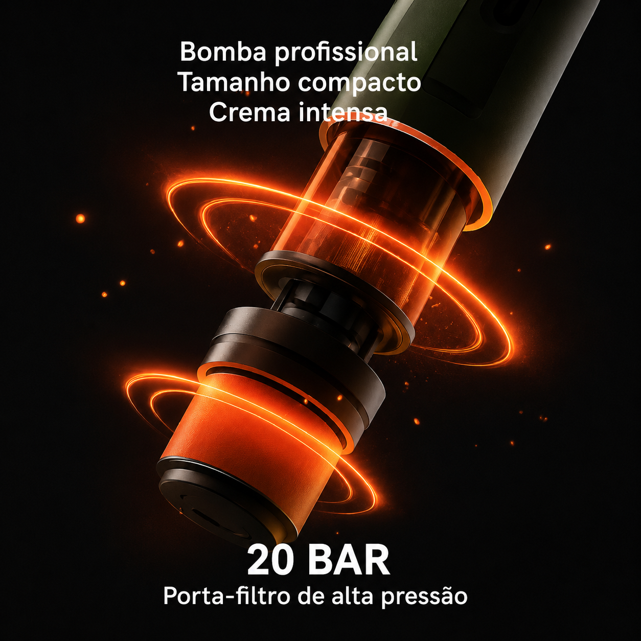 Máquina de Café Expresso Portátil + 5 Capsulas de Brinde