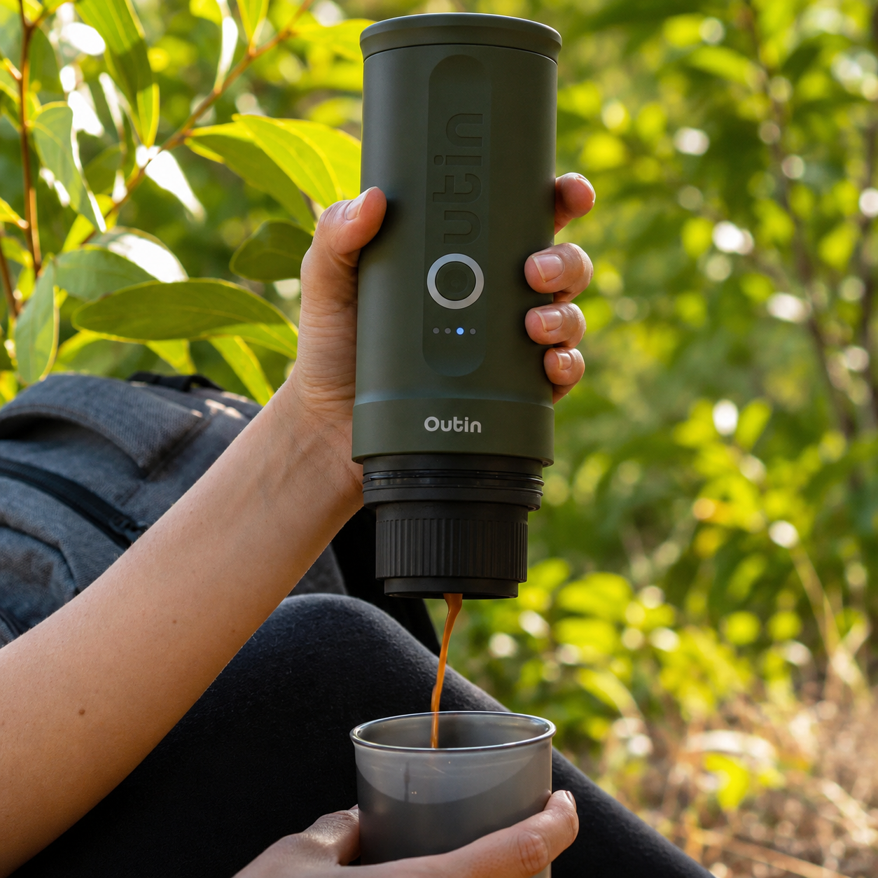 Máquina de Café Expresso Portátil + 5 Capsulas de Brinde
