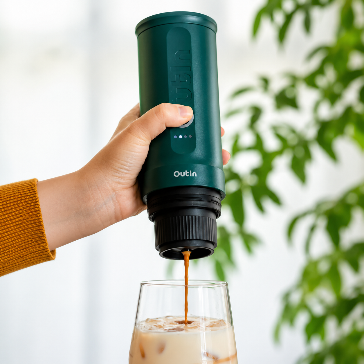 Máquina de Café Expresso Portátil + 5 Capsulas de Brinde