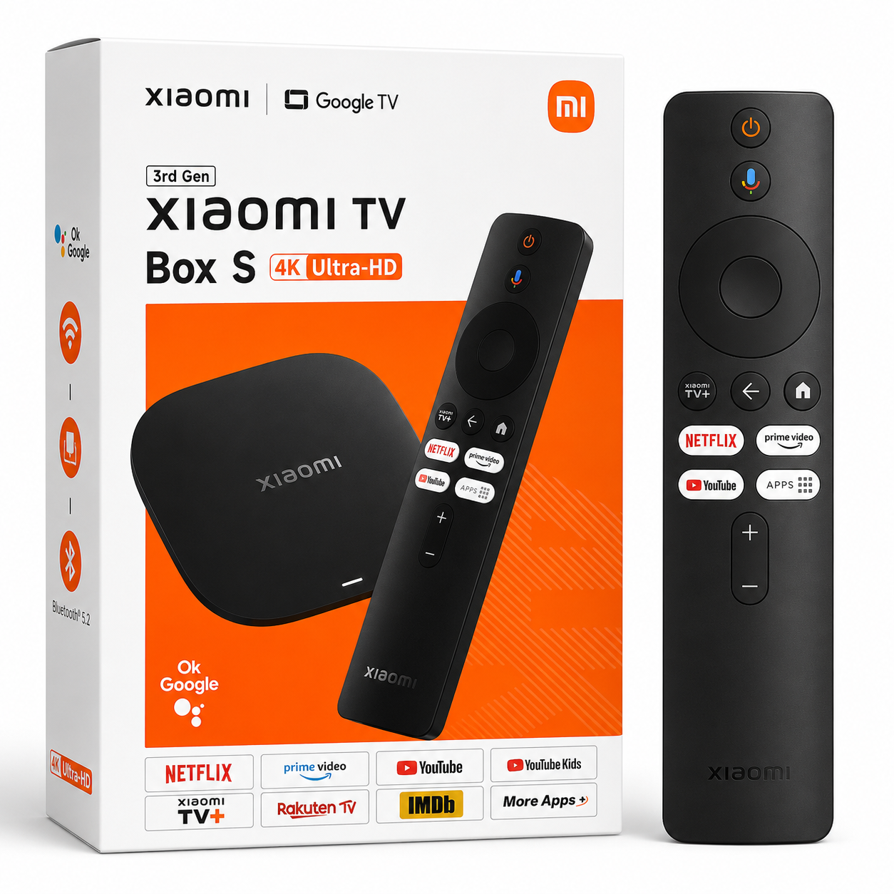 Mi Box S Tv Xiaomi 3a Geração 32gb 4k Ultra Bivolt Preto