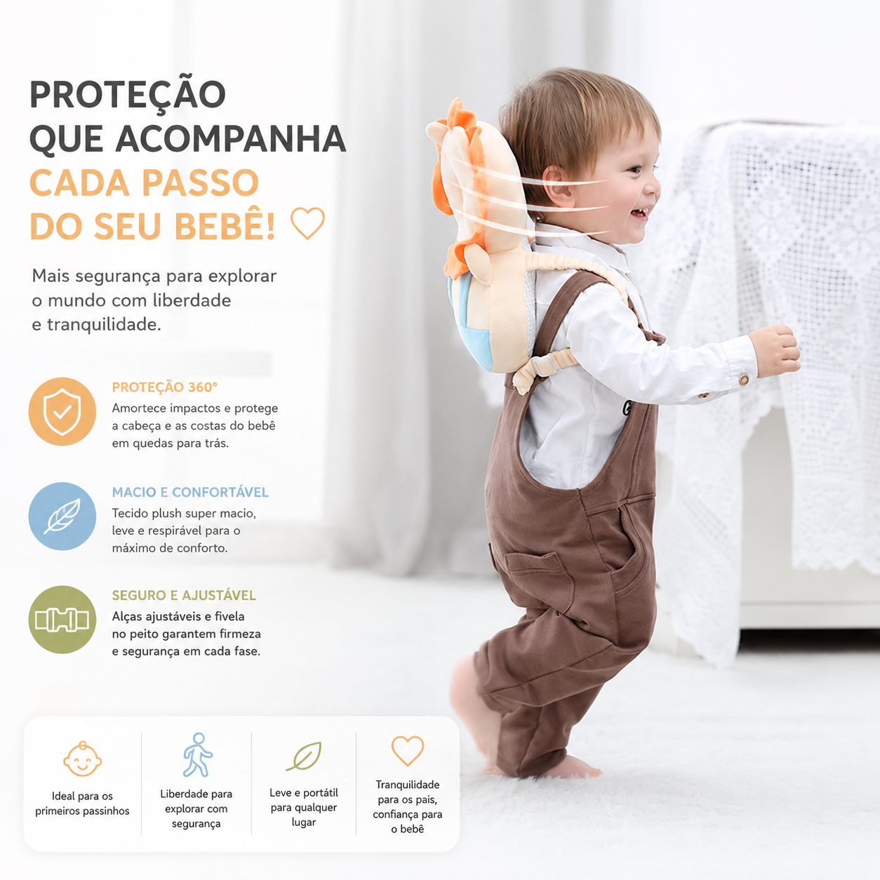 Mochila Baby Safe Protetor Infantil