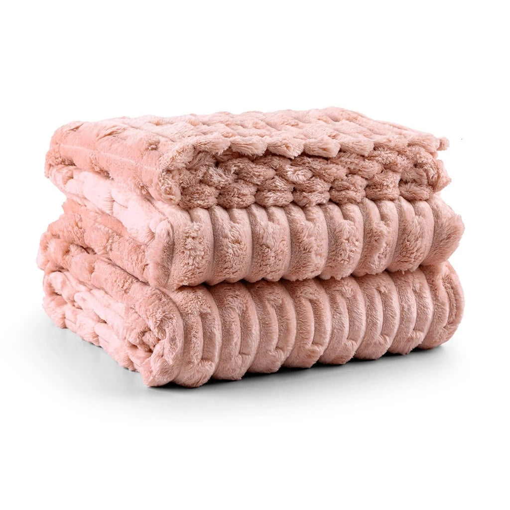 Cobertor Grosso Queen Fluffy Aveludado 320g/m²