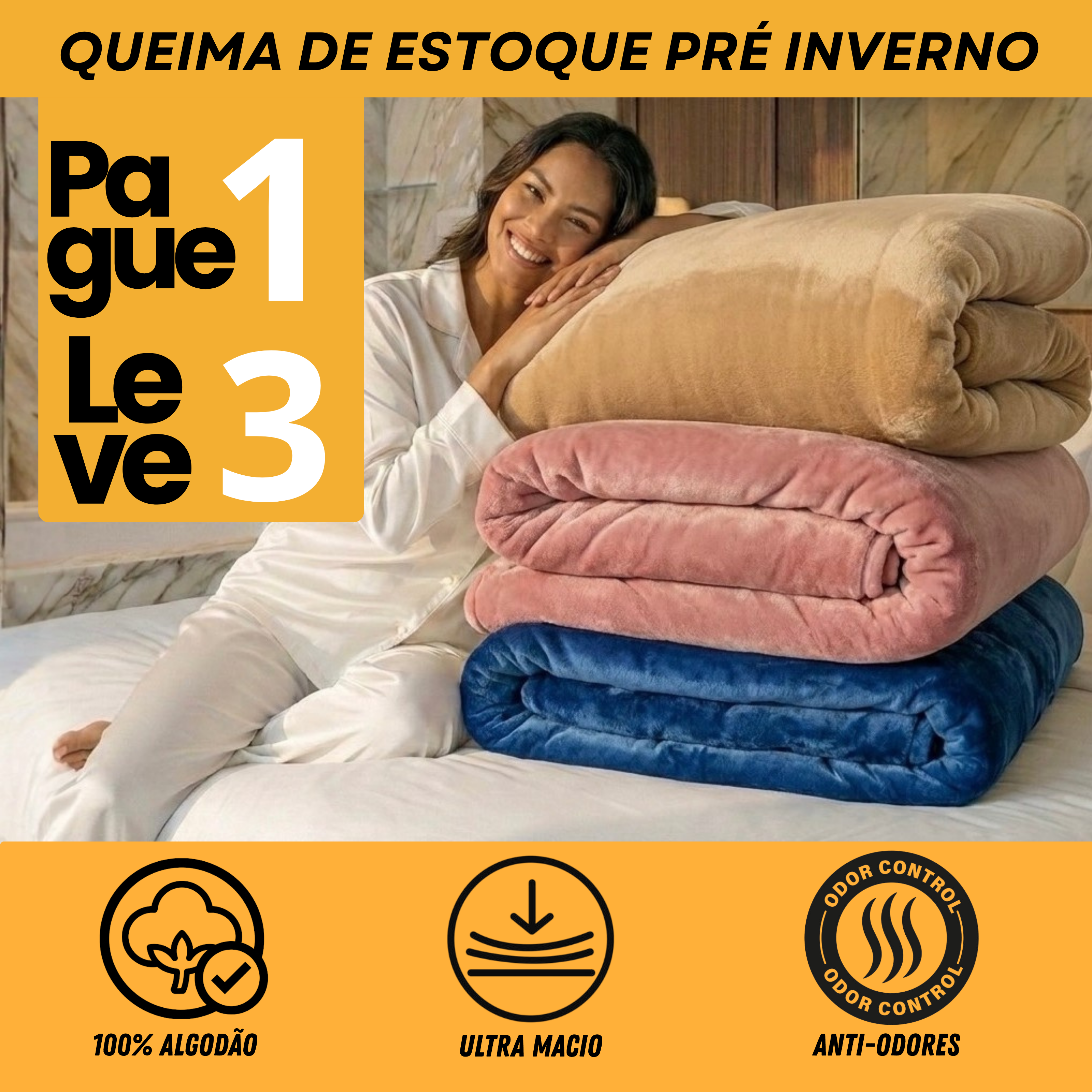 [COMPRE 1, LEVE 3] MellowSoft™ Edredom Premium Algodão Turco - Conforto de Hotel 5 Estrelas