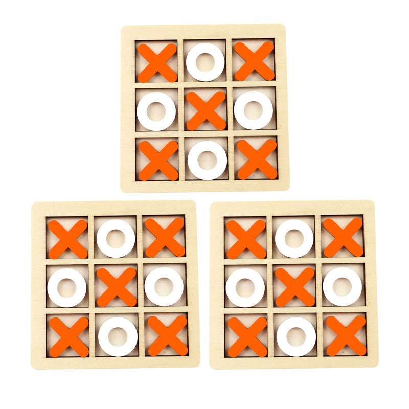 Jogo da Velha Montessori em Madeira – Brinquedo Educativo de Raciocínio para Crianças – Compre 2 Leve 3
