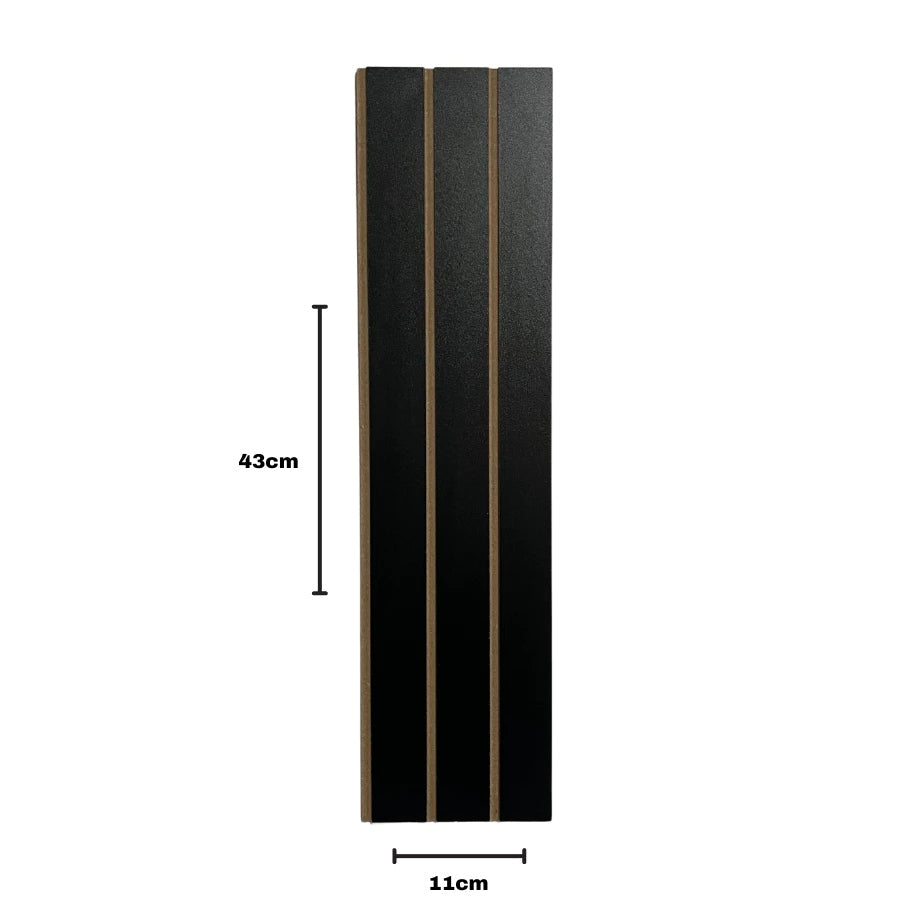 Kit 20 Painéis de Revestimento Ripado Decorativo em MDF – 45x11cm para Parede