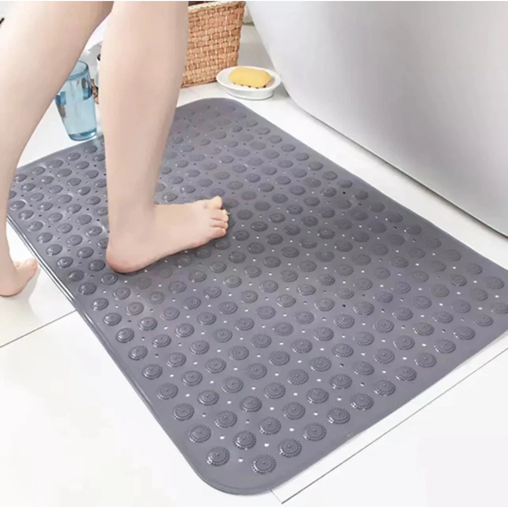 Tapete de Banheiro Antiderrapante – Almofadado com Ventosas e Função de Massagem